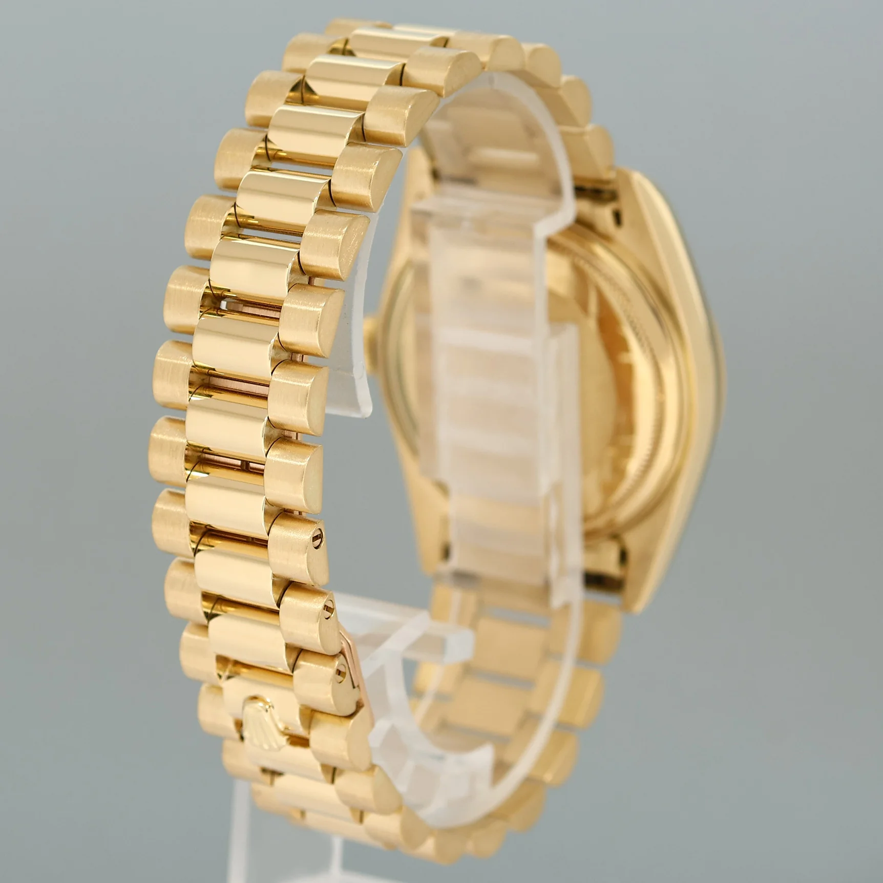 Mint Rolex President Day Date 18038 Quick Set Champagne Diamond Yellow Gold Watch - Image 6