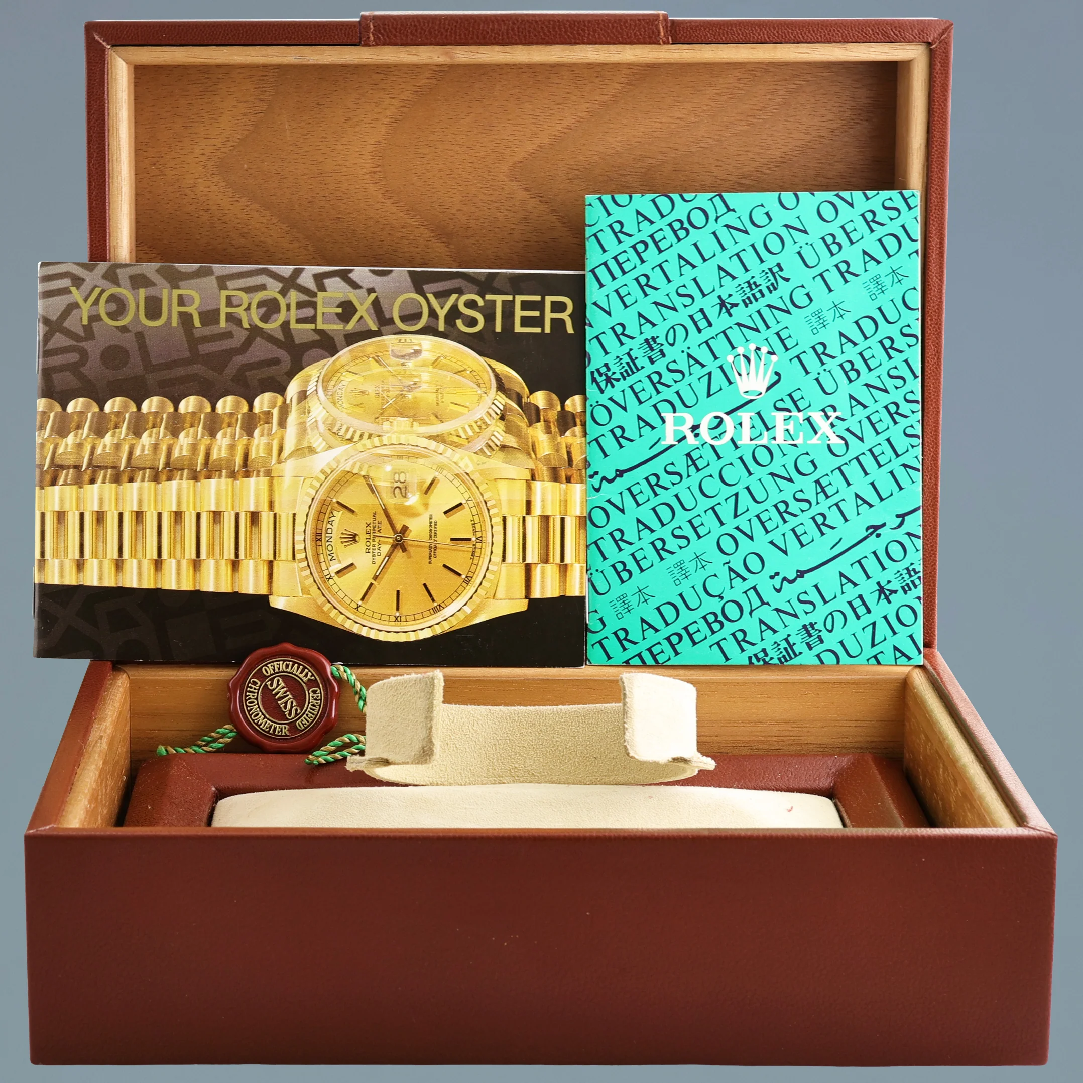 Mint Rolex President Day Date 18038 Quick Set Champagne Diamond Yellow Gold Watch - Image 7