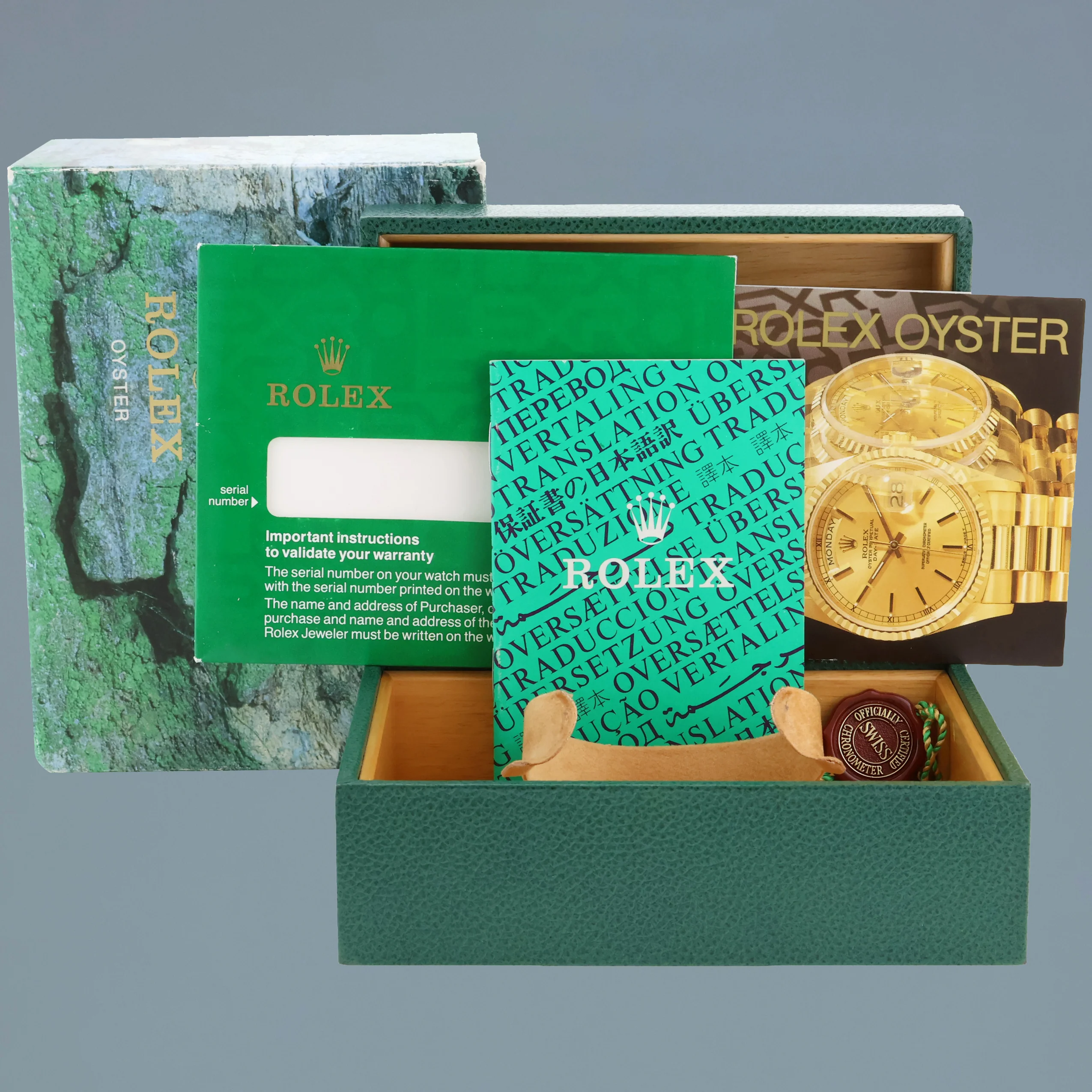 Rolex Submariner Date 16803 Two-Tone Yellow Gold Steel Black 40mm Watch Box - Image 7